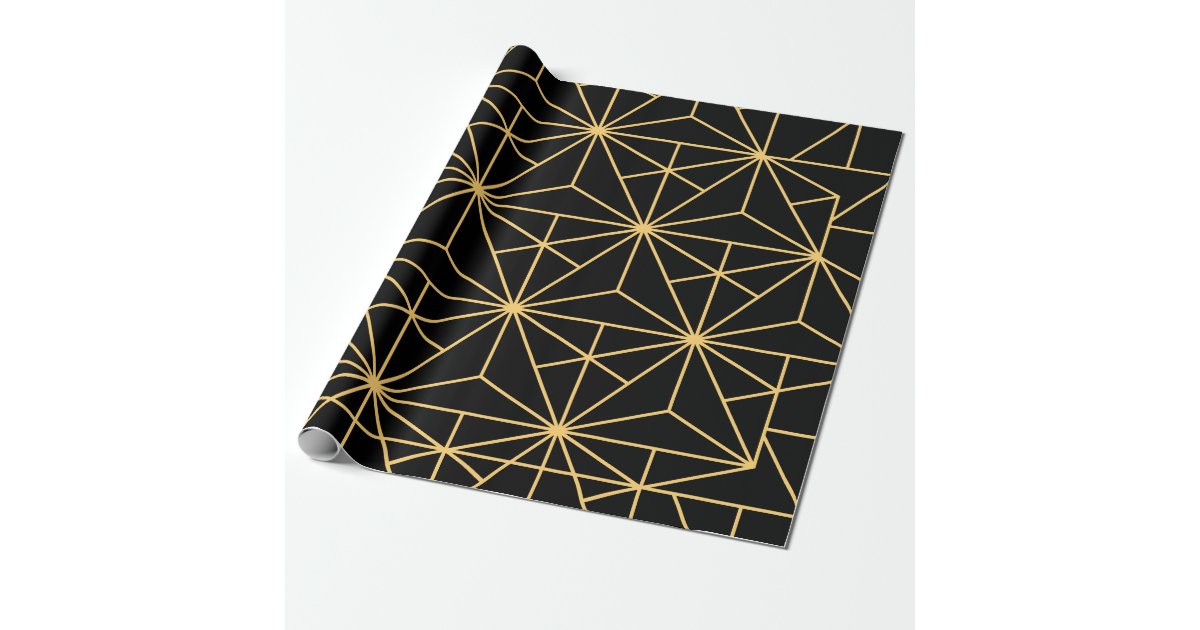 Vintage 1920s geometric art deco wrapping paper Zazzle