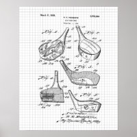 Vintage 1920s Golf Club Illustration