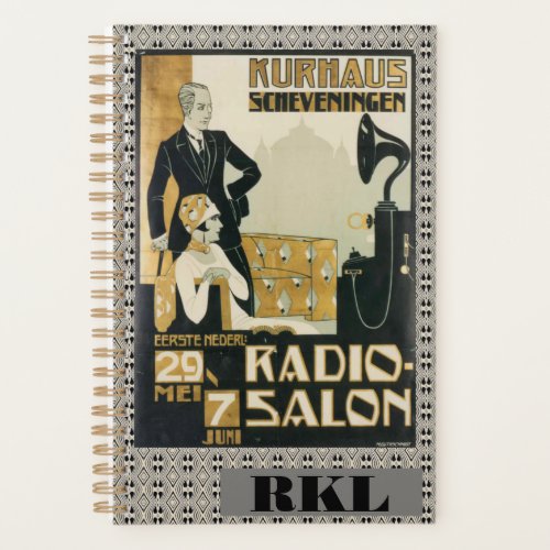 Vintage 1920s Netherlands Kurhaus Radio Salon Planner