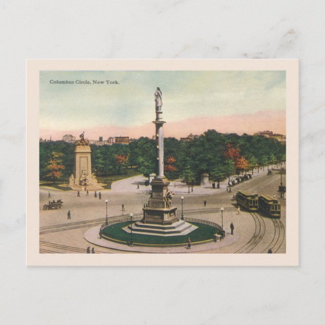 Vintage 1920s New York City Manhattan Postcard (Front)