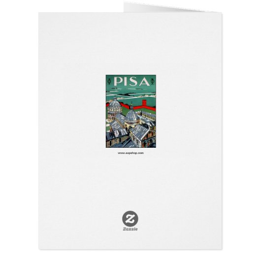 Vintage 1920s Pisa Italian travel (Back)