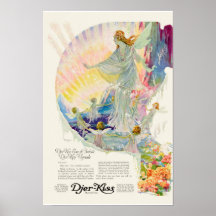 Vintage 1920's Print Ad Djer-Kiss Angel