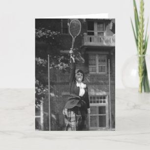Vintage 1920s Tennis Fashion Card