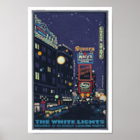 Vintage 1920's Times Square Posterette Poster