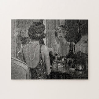 Vintage 1920s Woman in Front of Dresser Puzzle