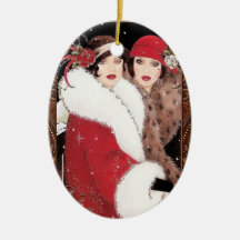 Vintage 1920s Women in Winter Coats