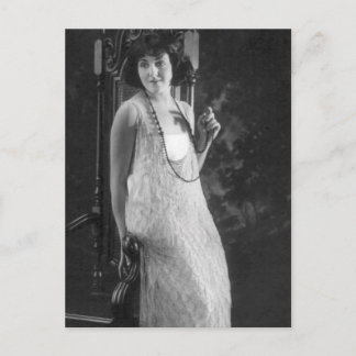 Vintage 1920s Women's Flapper Fashion Postcard