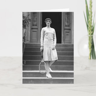 Vintage 1920s Women's Tennis Fashion Card