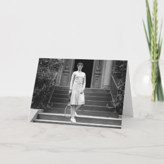 Vintage 1920s Women's Tennis Fashion Card