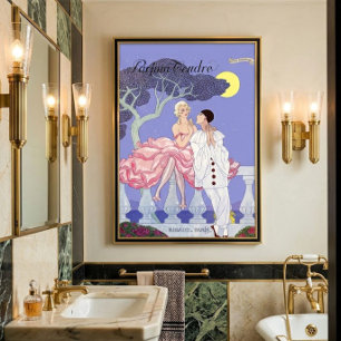 Vintage 1922 Art Deco Repro Perfume Ad Poster