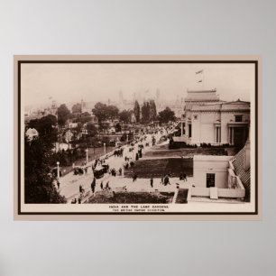 Vintage 1924 British Empire Exhibition photo Poster