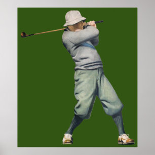 Vintage 1927 Golf Print