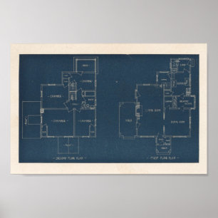 Vintage 1927 House Design 10A4 Print Layout