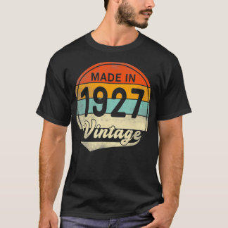Vintage 1927 Made in 1927 95th Birthday 95 Years O T-Shirt