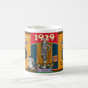 VINTAGE 1929 FLAPPER COFFEE BRAND MUG