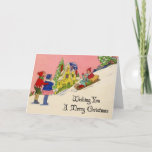 Vintage 1930s Art Deco Christmas Card at Zazzle