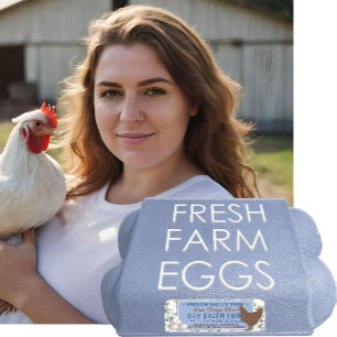 Vintage 1930s Botanical Farm Design Hen Egg Carton Label