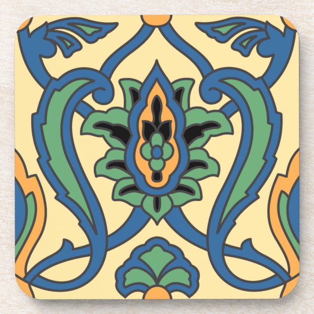 Vintage 1930s Catalina Island Tile Set Beverage Coaster (Front)