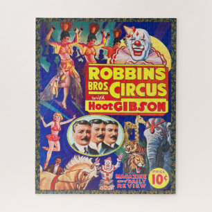 VINTAGE 1930S CIRCUS PROGRAM  JIGSAW PUZZLE