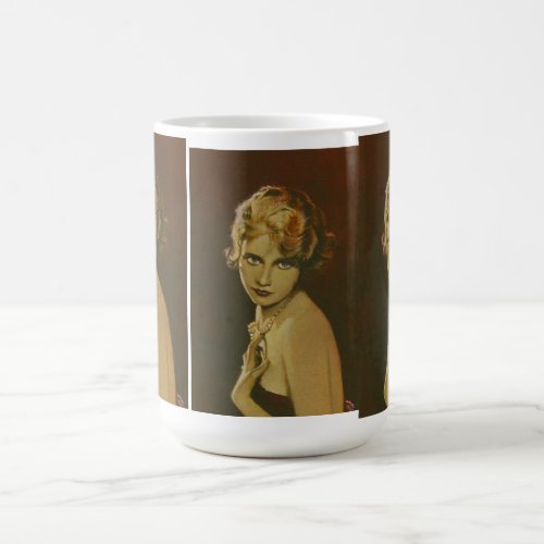 Vintage 1930s Ladies Fashion Mug
