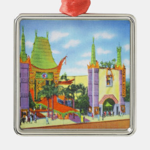Vintage 1931 Grauman's Chinese Theater Metal Ornament