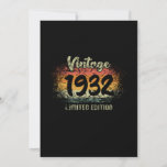 Vintage 1932 Limited Edition Birthday Gift Save The Date<br><div class="desc">Funny retro look Birthday gift idea for every who is born in 1932. Great Limited Edition Made In 1932 Vintage Birthday Party Gift.</div>
