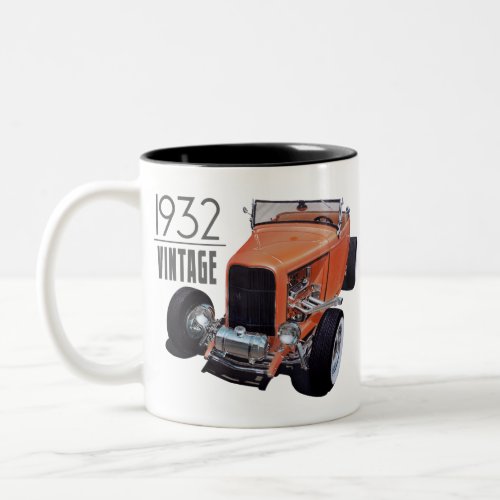 Vintage 1932 Roadster Two_Tone Coffee Mug