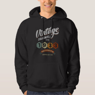 Vintage 1933 Aged to Perfection Birthday Gift Hoodie