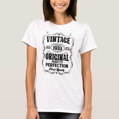 Vintage 1933 aged to perfection T_Shirt