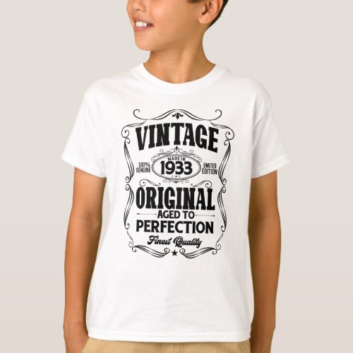 Vintage 1933 aged to perfection T_Shirt