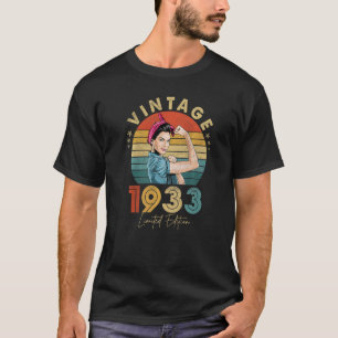 Vintage 1933 Made In 1933 90th Birthday 90 Year O T-Shirt