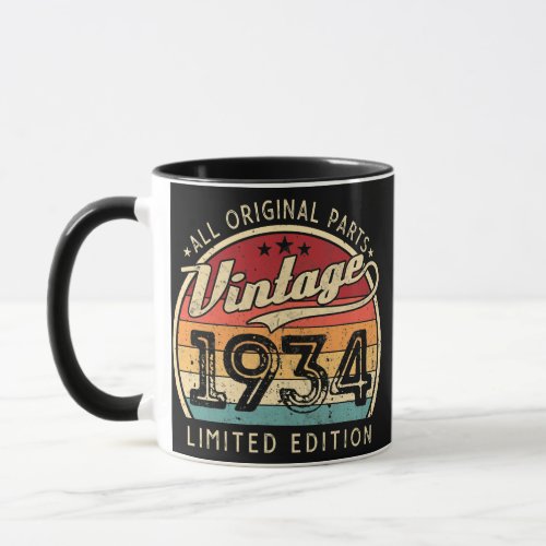 Vintage 1934 Limited Edition 88 Years Old 88th Mug