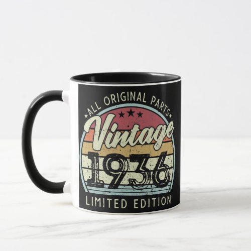 Vintage 1936 Limited Edition 86 Years Old 86th Mug