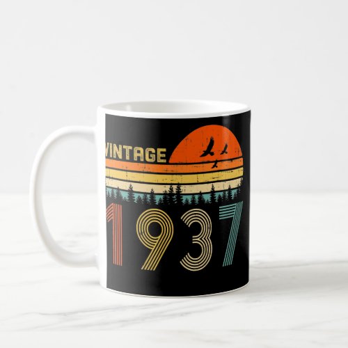 Vintage 1937 85th Birthday Gift Men Women 85 Coffee Mug