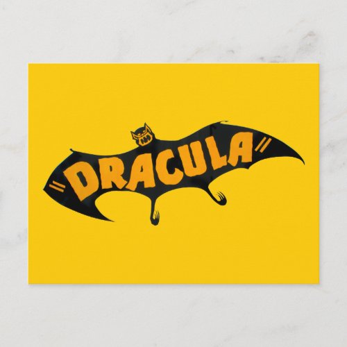 Vintage 1938 Dracula Vampire Bat Postcard