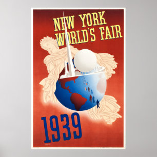 Vintage 1939 New York World's Fair Poster