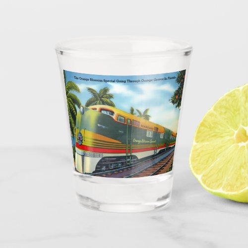 Vintage 1939 Orange Blossom Special Florida Train Shot Glass