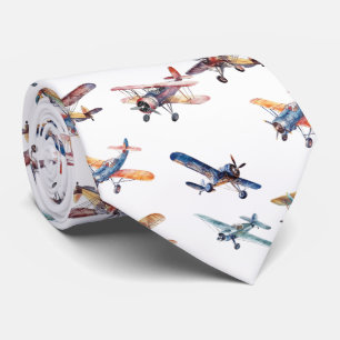 Vintage 1940s Airplanes Neck Tie