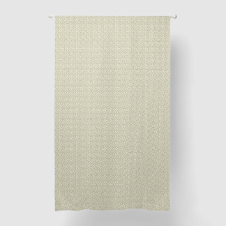 Vintage 1940s Khaki & Peach Utility Floral Blackout Curtains