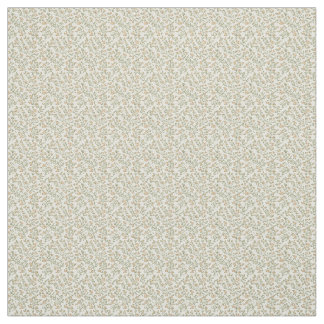 Vintage 1940s Khaki & Peach Utility Floral Fabric