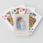 Vintage 1940s Mat With Customizable Photo Insert Playing Cards at Zazzle