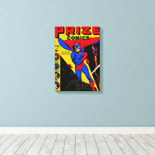 Vintage 1940's PRIZE Comics Canvas Print