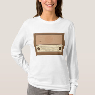Vintage 1940s Retro Wood Radio T-Shirt
