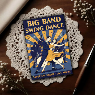 Vintage 1940s Swing Dance Postcard