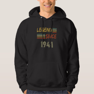 Vintage 1941 Legend Since Birthday Hoodie