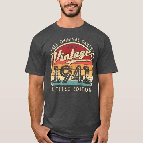 Vintage 1941 Limited Edition 81 Years Old 81st T_Shirt