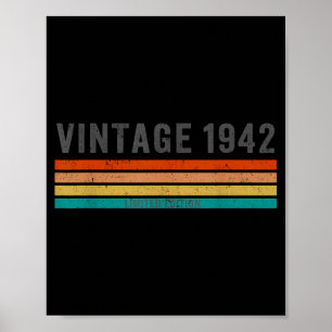 Vintage 1942 Limited Edition - 83rd Birthday Gift  Poster