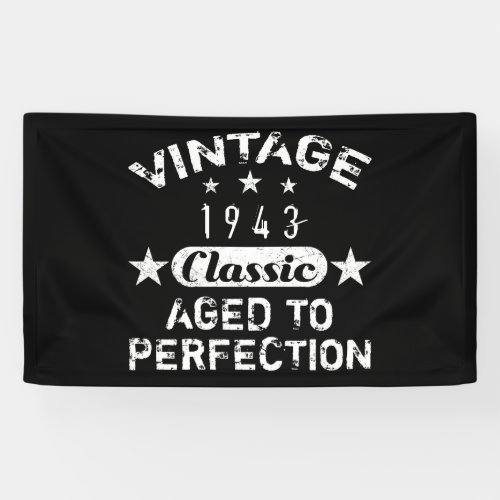 Vintage 1943 80th Birthday Banner