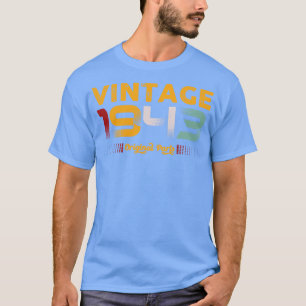 Vintage 1943 Original Parts Family Birthday Gift T-Shirt