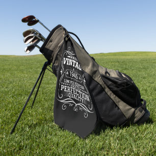 Vintage 1945 80th Birthday Aged To Perfection Golf Towel